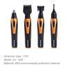SPORTSMAN Four-in-one Electric Rechargeable Ear Nose Trimmer Beard Face Shaver Eyebrows Hair Trimmer For Men, US Plug(gold 110v)