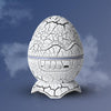 K850 LED Dinosaur Egg Remote Control Bluetooth Star Projection Light with Speaker Function(Crack White)