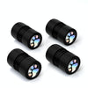 4pcs /Set Bear Claw Car Tire Modification Valve Protective Cap(Black)