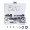 A5719 760 PCS 9 Sizes Black Carbon Steel Flat Washers Set