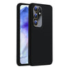 For Samsung Galaxy A55 5G Nano Lens Cover Liquid Silicone Phone Case(Black)