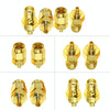 SMA Male To MMCX Female Coaxial Adapter Kit Brass Coaxial Connector RF Antenna Adapter