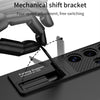 For Samsung Galaxy S25 Ultra 5G GKK Ultra-thin Shockproof Phone Case with Holder / Pen(Black)