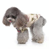 Dog Print Cotton Beach Shirt, Beige, S