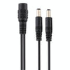 5.5 x 2.1mm 1 to 2 Female to Male Plug DC Power Splitter Adapter Power Cable, Cable Length: 30cm(Black)