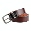 Dandali L8026 Men Casual Antique Alloy Buckle Leather Belt Waistband, Size: 110-125cm (Coffee)