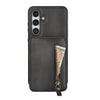 For Samsung Galaxy S24 5G Zipper Wallet Split MagSafe Leather Back Phone Case(Black)