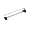 Y01B Plastic Head 12 inches Wardrobe Hardware Push-Pull Hanging Rod Clothes Rail