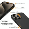 For iPhone 13 Pro Max Shockproof MagSafe Armor PC Hybrid TPU Phone Case(Black)