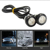 10pcs 23mm 1.5W DC12V Motorcycle Eagle Eye Light Double Lens Strobe Light(Red Light)