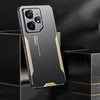 For Realme Neo7 Blade Series TPU Hybrid Metal Phone Case(Gold)