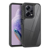 For Redmi Note 12 Pro 4G Global Acrylic+TPU Transparent Shockproof Phone Case(Black)