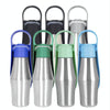 Portable Dog Water Bottle 750ml, Foldable, Leakproof, Dark Green