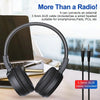 F4 Digital Display Automatic Scanning Foldable FM Radio Headphone, Spec: Battery Version