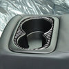 Car Carbon Fiber Rear Water Cup Holder Decorative Sticker for Honda Civic 8th Generation 2006-2011, Left and Right Drive Universal