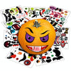 1 Sets SQ629 Halloween Electrostatic Window Stickers Party Decoration Glass Window Wall Double-Sided Stickers, Specification: Pumpkin Expression