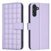 For Samsung Galaxy A56 5G Square Texture Leather Phone Case(Purple)