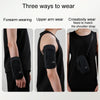 OUDU Outdoor Running Cell Phone Arm Bag Unisex Sports Portable Mobile Phone Pouch(Black)