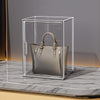 Stackable Transparent Storage Box Magnetic Suction Bookcase Handbag Display Rack, Style: No Partitions