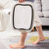 15L Foldable Foot Bath Bucket Foot Massage Wash Basin Without Lid Gray