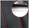 Fiber Leather Embossed Car Seat Belt Shoulder Cover Protector 6.5X23cm(Beige)