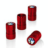 4pcs /Set Bear Claw Car Tire Modification Valve Protective Cap(Red)
