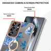 For Samsung Galaxy S25 Ultra 5G Flowers and Plants Series IMD TPU Phone Case with Ring Holder(Orchid Peony)