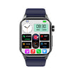 ET580 2.04 inch AMOLED Screen Sports Smart Watch Support Bluetooth Call /  ECG Function(Blue Silicone Band)