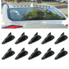 10 PCS Universal Car Black Shark Fin Diffuser Vortex Generator Roof Spoiler