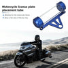 MP1001 Motorcycle Paper Car License Plate Placement Tube Waterproof Motorcycle Tax Tube Cylindrical Disc Paper Holder Air Vehicle License Plate Frame for Motorcycles(White)