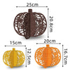3pcs /Set Halloween Pumpkin Ornament Party Tabletop Decoration(Gold)