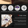 OLEVS 2893 Men Multifunctional Business Quartz Watch(Brown + White)