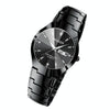 FNGEEN 5808 Men Fashion Steel Strap Quartz Watch Couple Watch(Black Steel Black Surface)