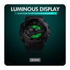 SKMEI 1688 LED Dual Time Digital Display + Pointer Luminous Sports Electronic Watch(Army Green)