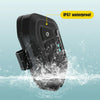 LX2 Motorcycle Helmet Bluetooth Earphone Waterproof Noise Canceling Motorcycle Headphones(Black)