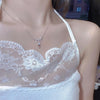Ladies Light Luxury Bowknot Necklace Clavicle Chain, Specification:XL1696