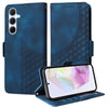 For Samsung Galaxy A36 5G / A56 5G Embossed Rhombus Starry Leather Phone Case(Blue)