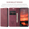 For Samsung Galaxy S25+ 5G CaseMe 013 Multifunctional Horizontal Flip Leather Phone Case(Red)
