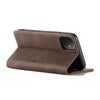 CaseMe-013 Multifunctional Horizontal Flip Leather Case with Card Slot & Holder & Wallet for iPhone 11(coffee)