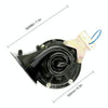 300DB 12/24V Black Snail Air Horn - Car/Truck/Boat