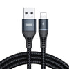 REMAX RC-152I 1m 2.4A USB to 8 Pin Colorful Breathing Data Cable(Black)