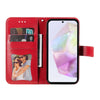 For Samsung Galaxy A36 5G / A56 5G Seven-petal Flowers Embossing Leather Phone Case(Red)