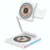 KTM8 15W 3 in 1 Portable Folding Magnetic Wireless Charger (White)