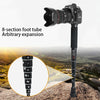 BEXIN P308C Portable Travel Outdoor DSLR Camera Aluminum Alloy Monopod Holder (Black)