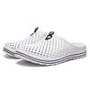 X902 Summer Beach Shoes Non-Slip Flip Llops Couple Slippers Men Hole Shoes, Size: 45(White)