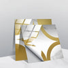 20 PCS 15cm PVC Crystal Covered Film Geometric Pattern Tile Wall Sticker(TS240)