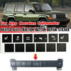 For Jeep Cherokee/Commander Car Seat Heating Switch Sticker