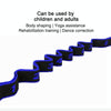 8 Lattice Yoga Stretch Band Dance Elastic Band Resistance Band(Blue)