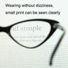 Street Stall Triangular Cat Eye Presbyopic Glasses, Degree: +150(Light Yellow)