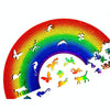 Rainbow Puzzle Irregularly Shaped Adult Wooden Puzzle Toy